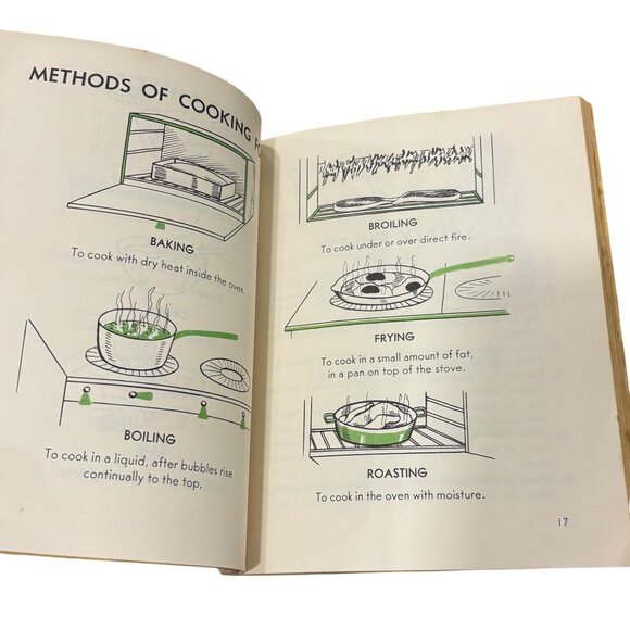 Vintage Childs First Cookbook 1950s Happy Hour Book For Boys & Girls Ages 7-12 B - Picture 11 of 12